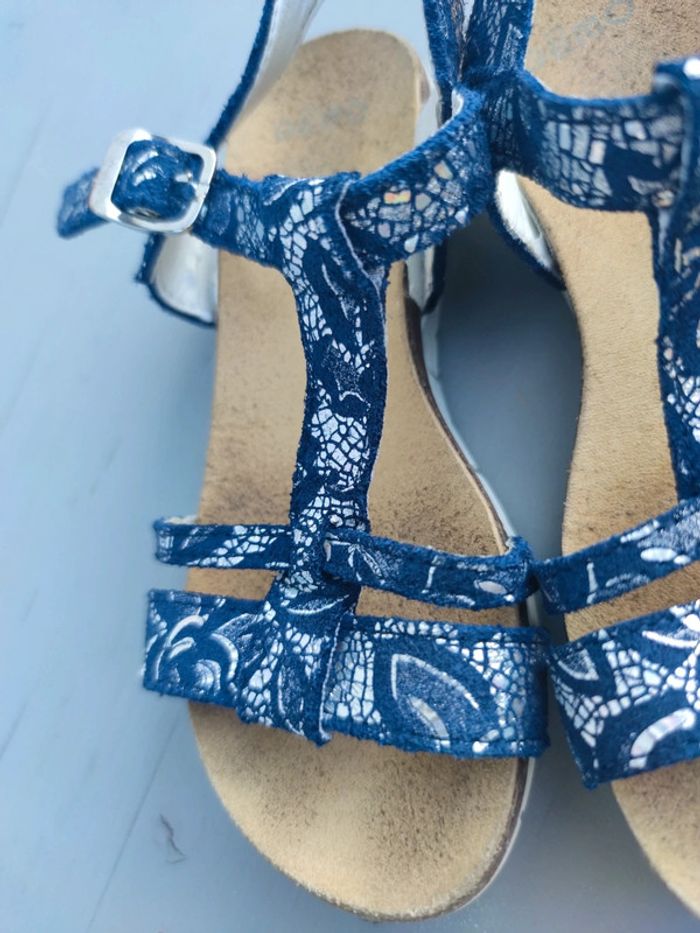 Sandales bleu marine - photo numéro 4