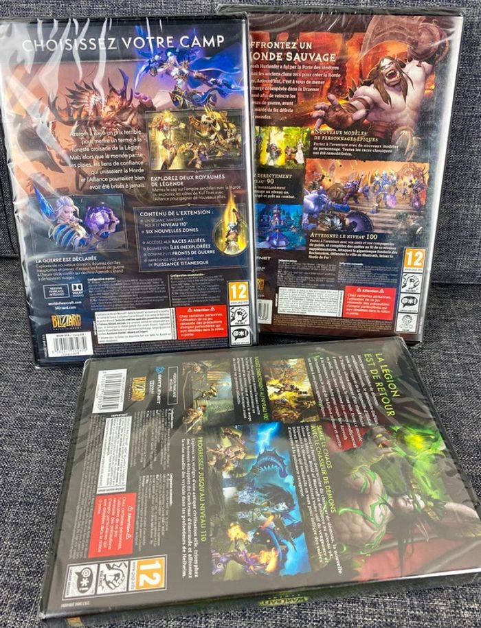 World of Warcraft - Lot x3 DLC PC NЕUF sous blister Sealed Brand NEW - photo numéro 3