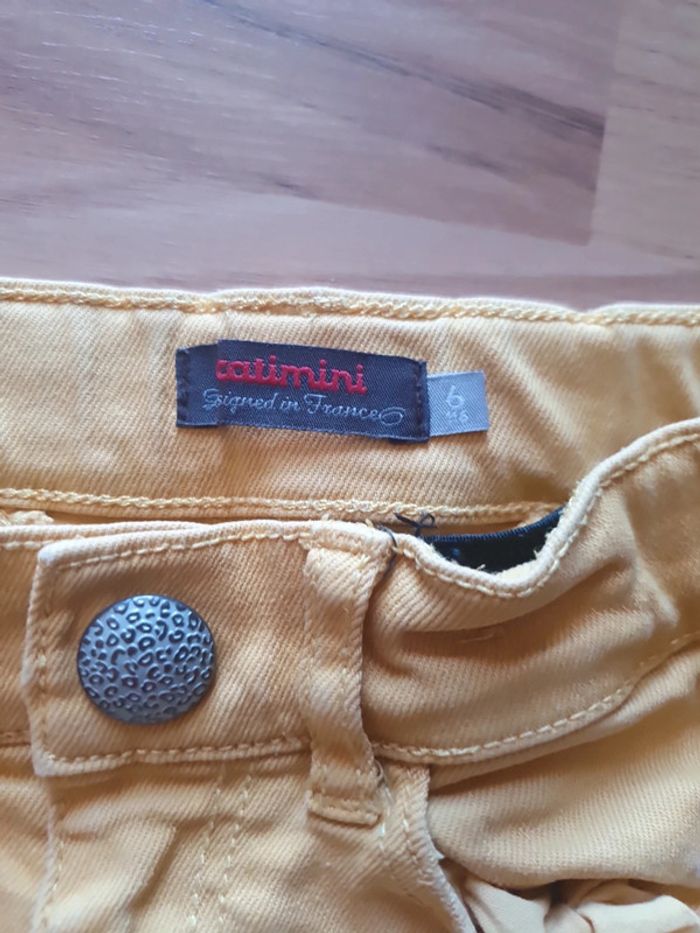 short jean 6 ans jaune catimini - photo numéro 2