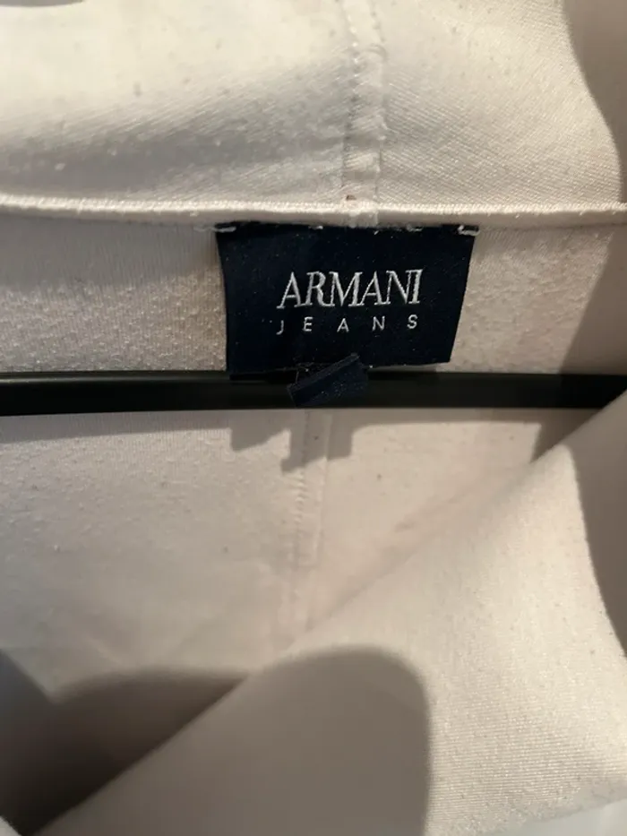 Veste blanche armani jeans - photo numéro 3