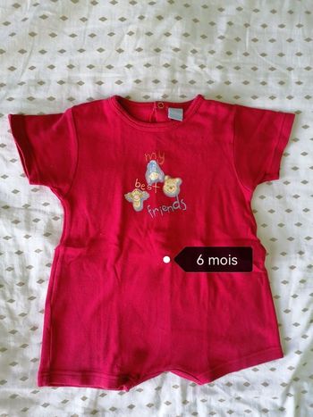 Barboteuse été Disney bébé 6 mois