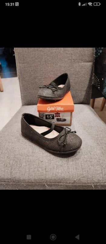 Ballerine noire pailleté