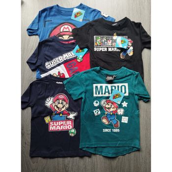 Super Mario : Lot t-shirts officiels neufs pour enfants 6 ans
