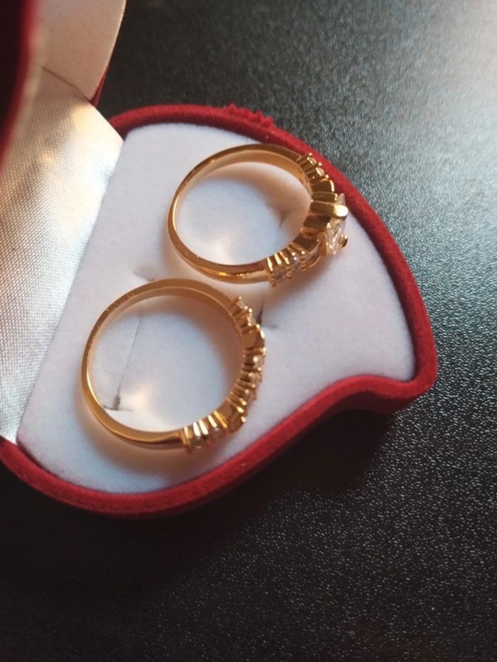 Ensemble de bague vintage femme avec coffret cadeau - photo numéro 5