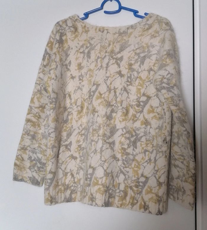 Pull blanc gris kaki laine Taille L 27 Quai de Seine - photo numéro 8