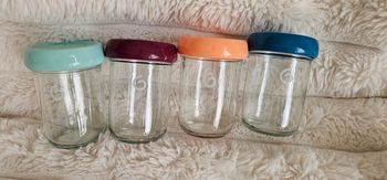 Lot de 4 grands pots en verre Babybols babymoov 