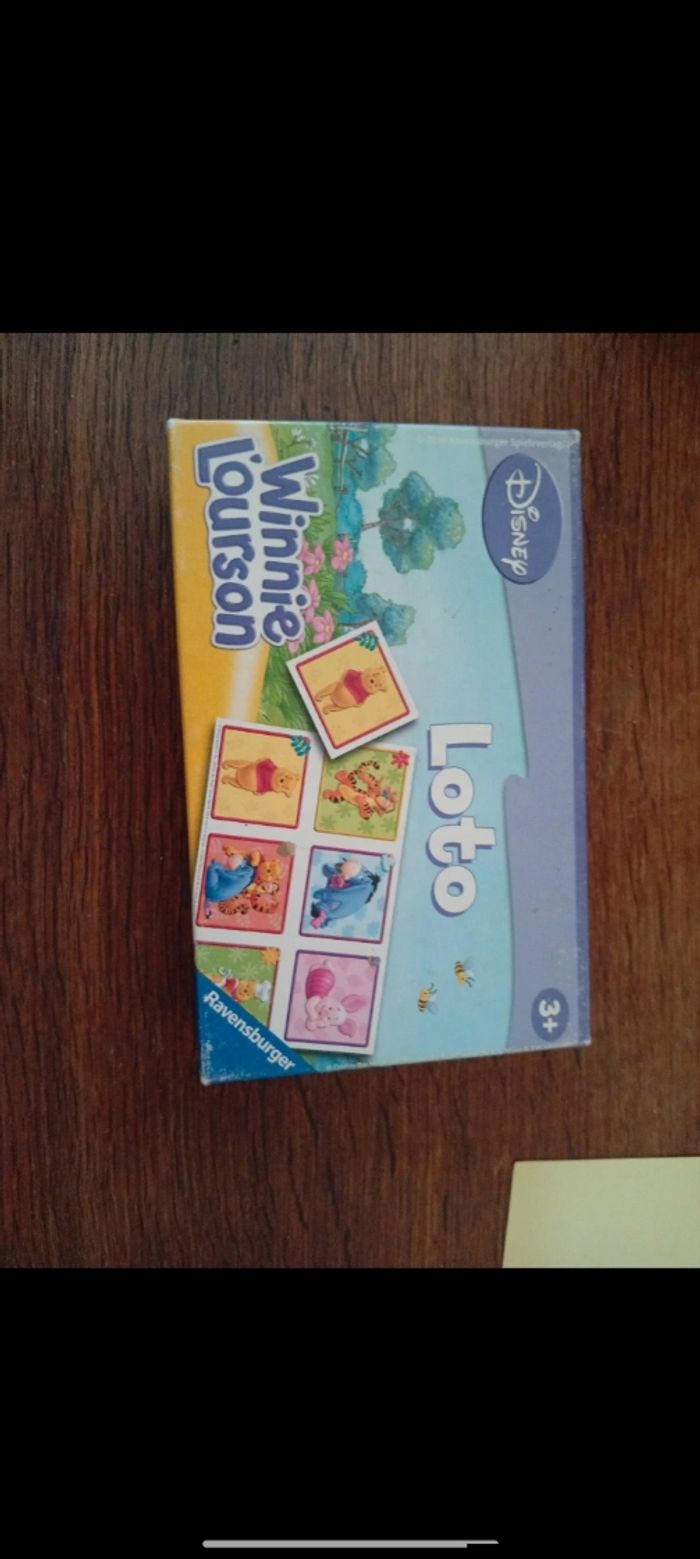 Jeu de loto Winnie l ourson