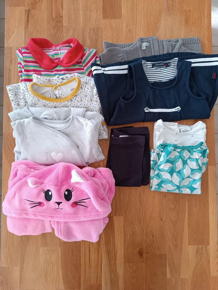 Lot vêtements fille hiver - 12 mois