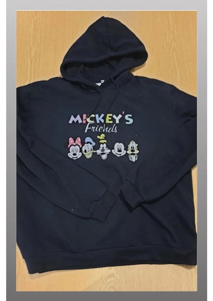 Sweat à capuche femme Disney Kiabi Mickey's friends M noir