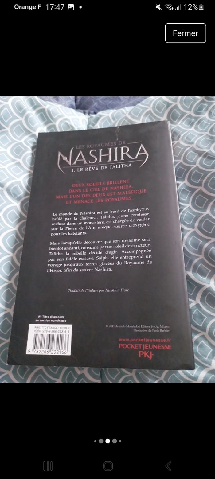 Roman Les Royaumes de Nashira tome 1 Licia Troisi - photo numéro 4