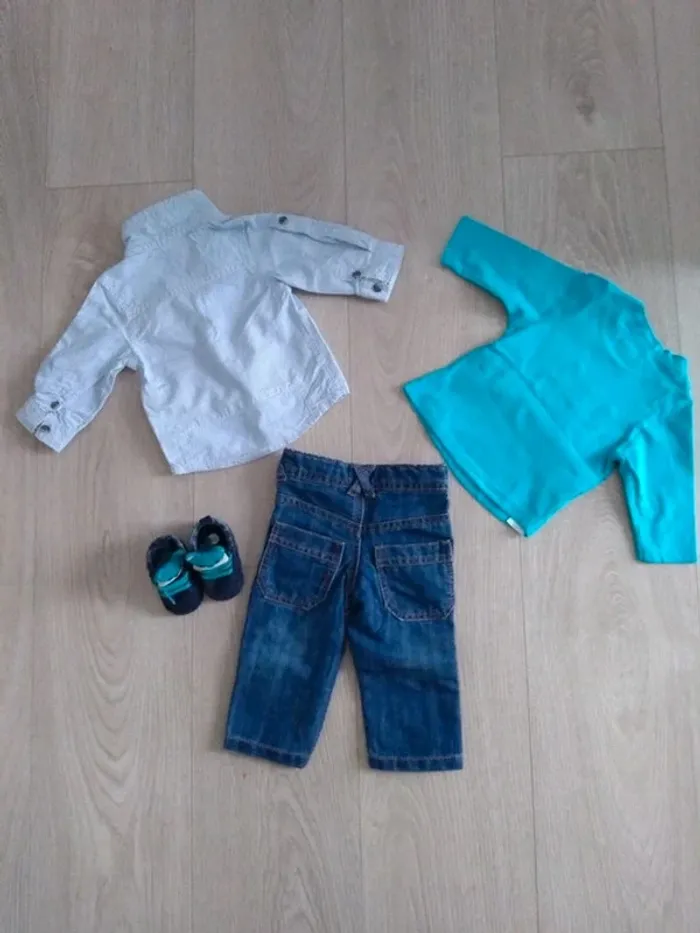 Ensemble 3 pièces garçon TAO 3 mois - photo numéro 2