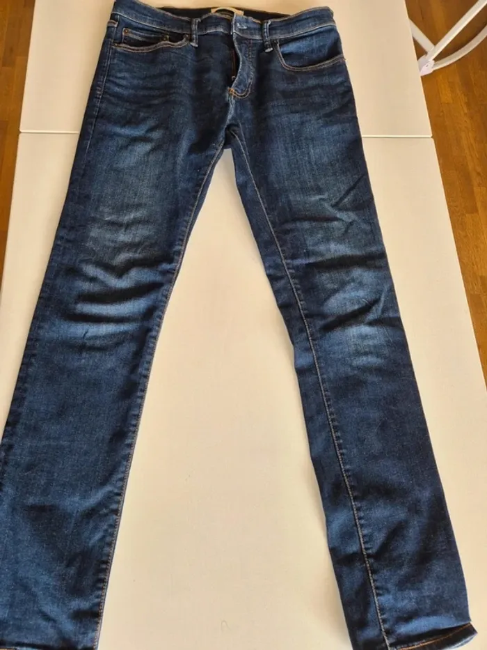 Jeans GAP Skinny 30 x 32 bleu foncé - photo numéro 8