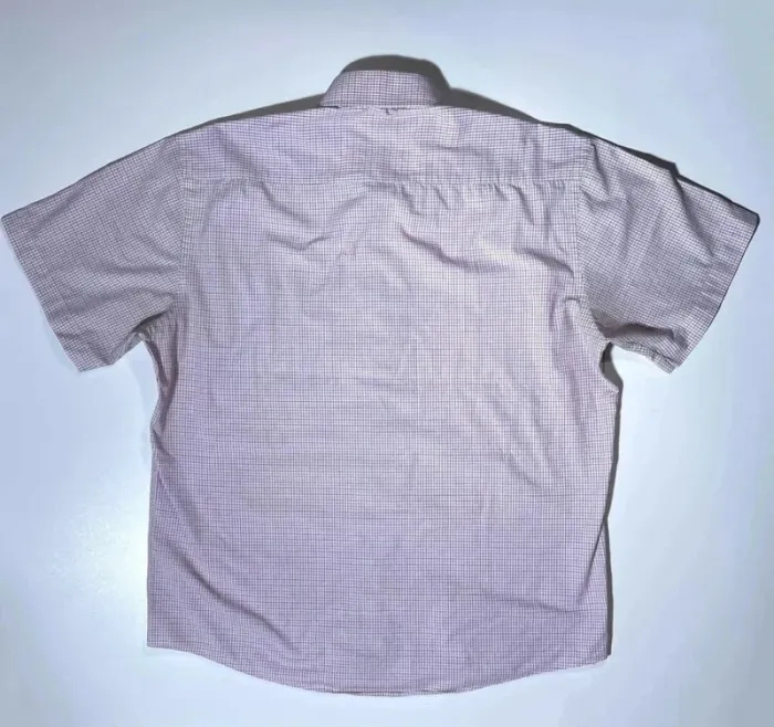 Checkered shirt Pink White Yves Dorsey Mens size XXL - photo numéro 6