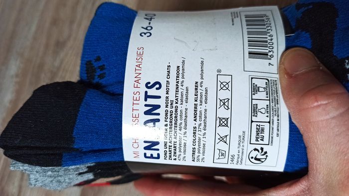 Lot chaussettes garçon 36 à 40 animaux - photo numéro 2