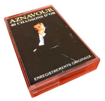 Cassette audio Charles Aznavour 40 Chansons d' or Enregistrements originaux (1994) Emi Music 8319874