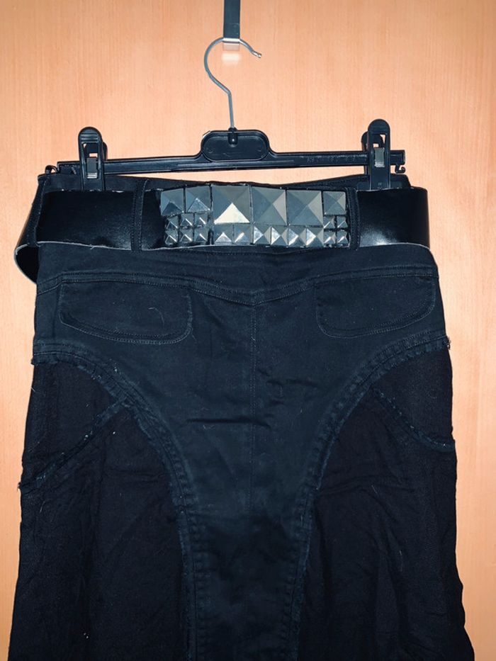 Jupe noire morgan taille 36 avec ceinture