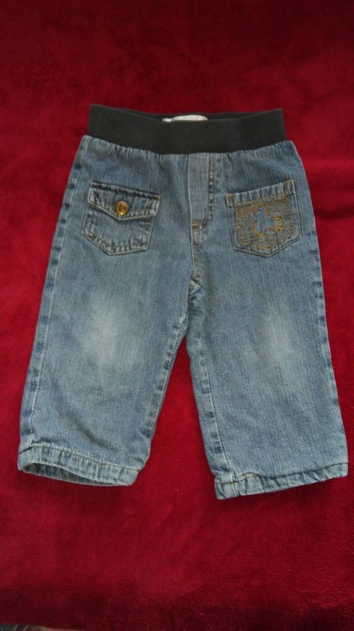Pantalon jean bleu doublé 9 mois garçon cocoon, la redoute