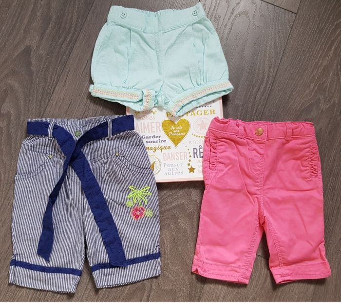 Lot de shorts 9 mois