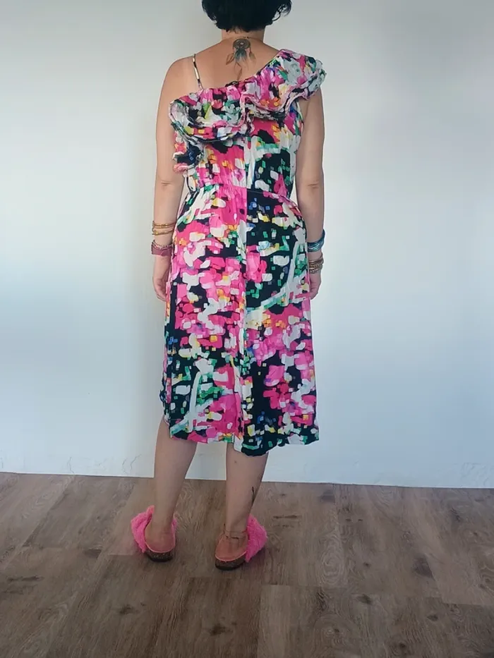 Robe longue H&M multicolore ete - photo numéro 4