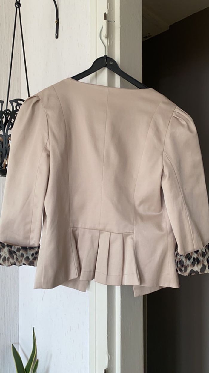 Blazer écru motif léopard 🐆 - photo numéro 3