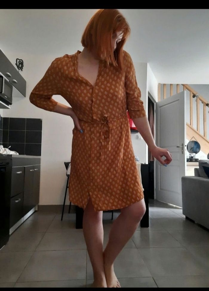 Robe fluide à motifs