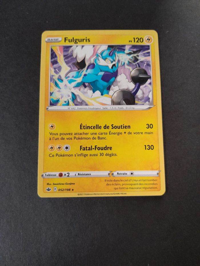 Carte Pokémon Fulguris 52/198