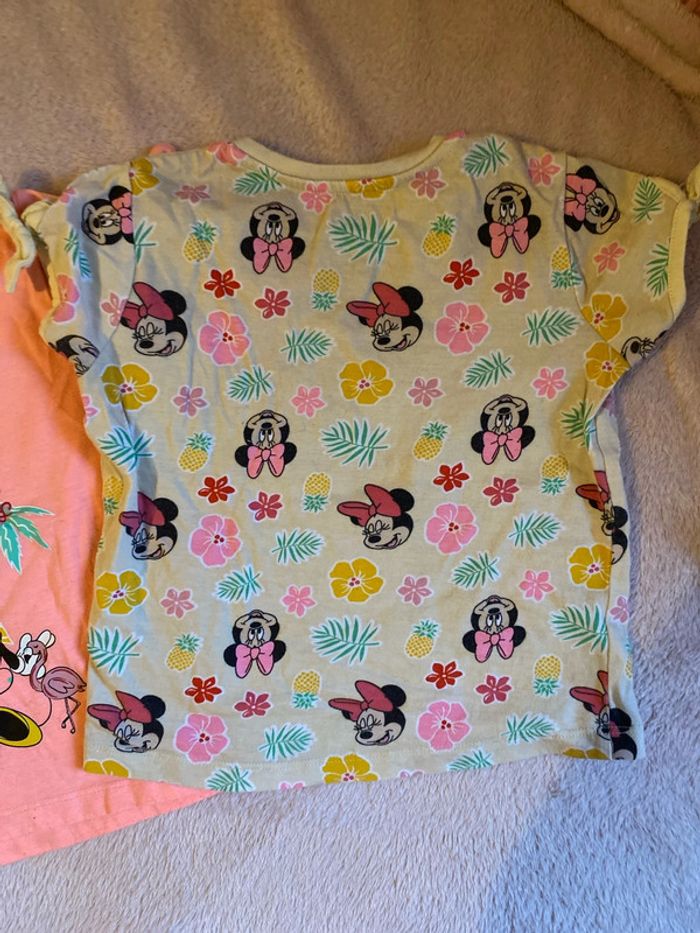 Lot de 2 t-shirt minnie 18-24 mois 92 cm - photo numéro 4