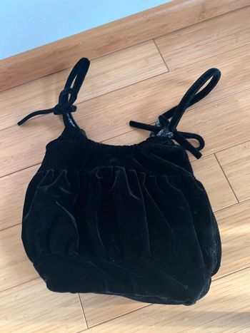 Sac velours noir