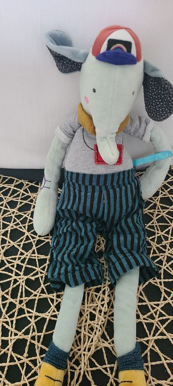 Poupee Elephant Pablo les Broc’n Rolls, Moulin Roty