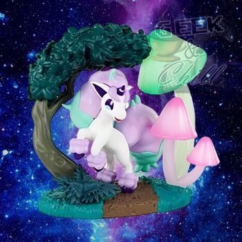 Figurine Re-Ment Pokémon - Circular Diorama -  Ponyta de Galar