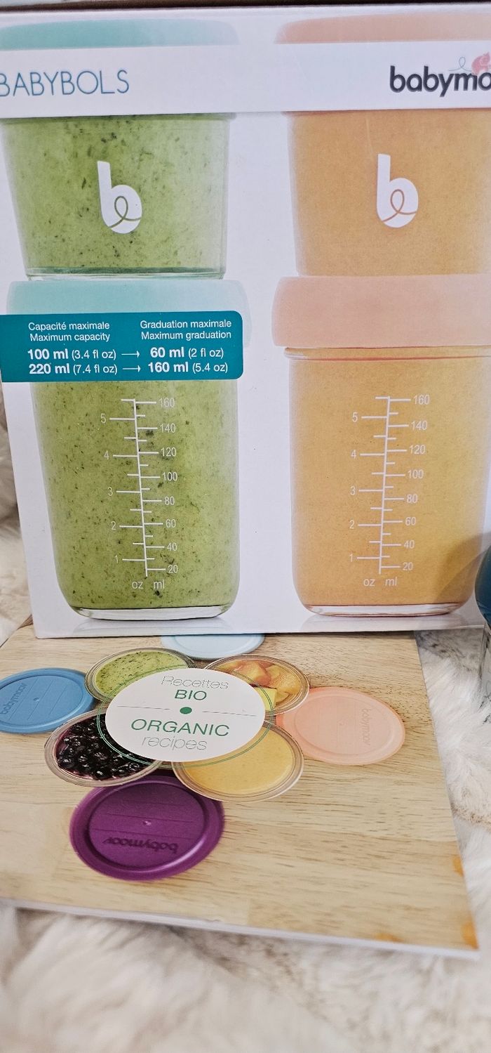 Lot de 8 pots en verre Babybols babymoov en tres bon état - photo numéro 8