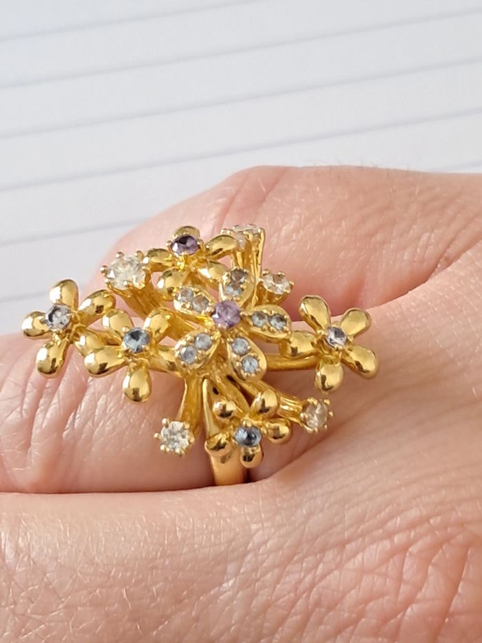 Spectaculaire et originale bague bouquet de fleurs - photo numéro 10