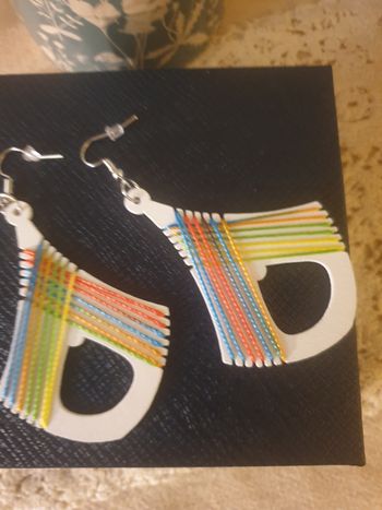 Boucles d'oreilles multicolor 