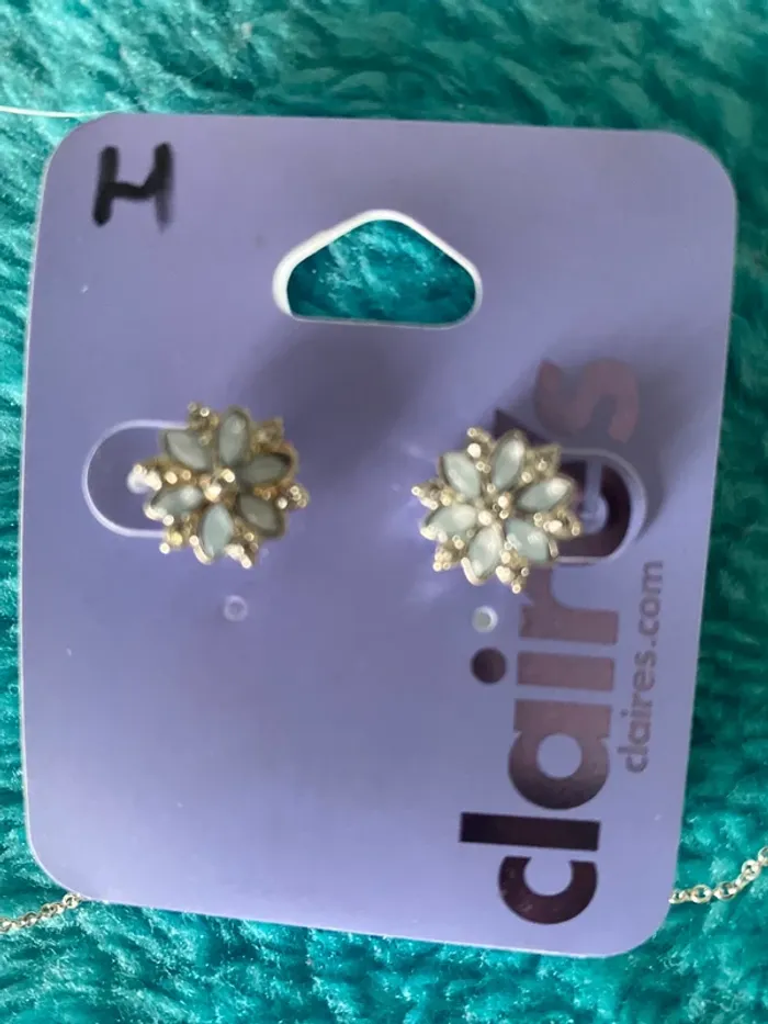 Parure collier et boucles oreilles - photo numéro 3