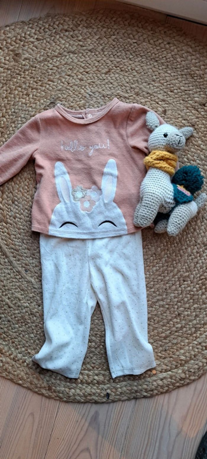 Pyjama 2 pièces velours 18 mois