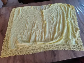 T-shirt Blancheporte Jaune, Taille 52 - Détails Dentelle Bohème !