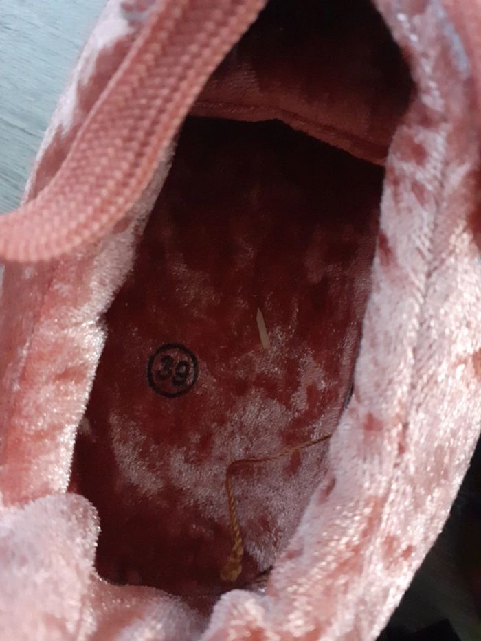 Baskets velours rose vintage 39 - photo numéro 6