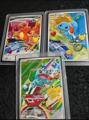 Lot de 3 cartes 30 ans Pokémon 