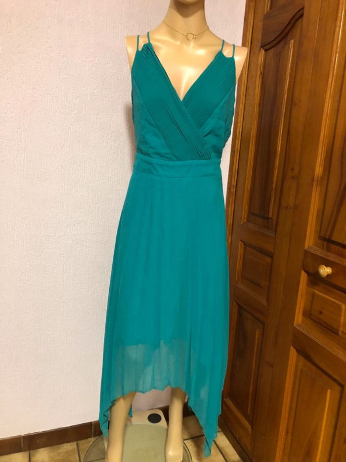 Longue robe turquoise Naf Naf - n e u v e - photo numéro 2