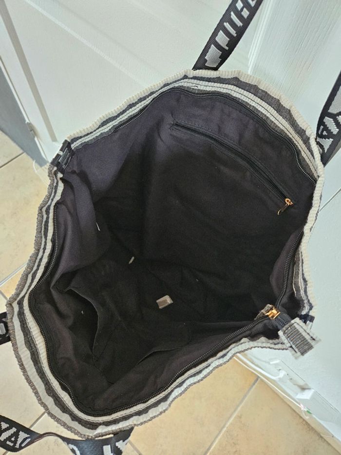 Sac à main rayé noir et blanc neuf - photo numéro 5