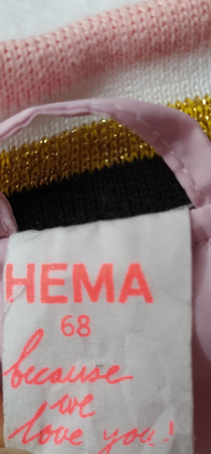 Joli bomber nineties rose pastel Hema 6 mois - photo numéro 4
