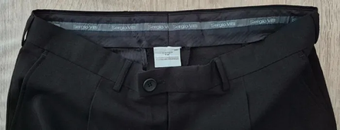 Pantalon de costume noir Sergio Vitti - Taille 44 - photo numéro 2