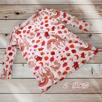 🌙🦊 Chemise de nuit velours DPAM – 6 ans 🦊🌙