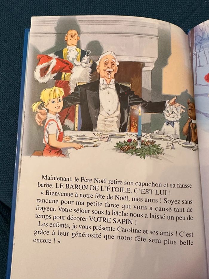 Le Noël de Caroline livre bleu vintage rare édition album bd Pierre Probst - photo numéro 4
