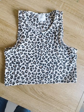 Croc top léopard Zara
