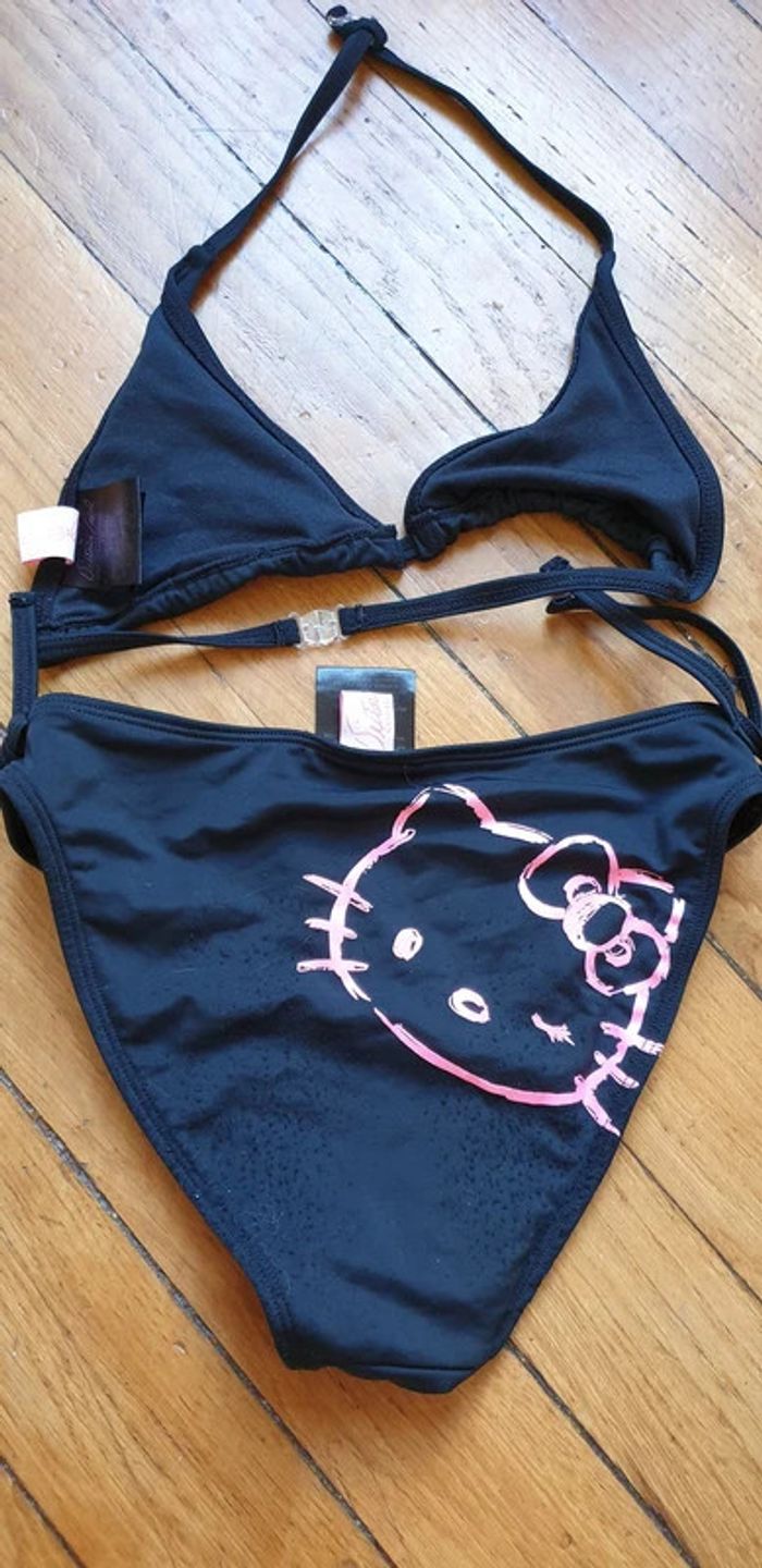 Maillot noir / rose Victoria couture HELLO Kitty T 12 ans - photo numéro 6