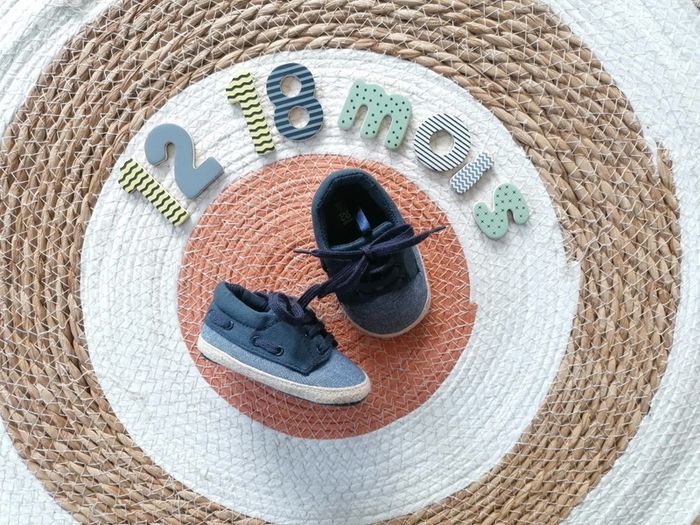 Chaussures bébé bleu marine & jean - Tape à l'oeil - 12/18 mois