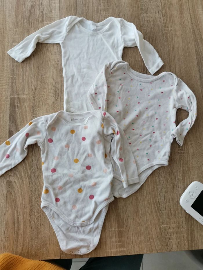 Lot de 3 body manches longues