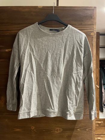 Sweat gris pailletée argenté