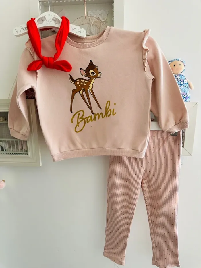 Ensemble pull/ legging / bandeau Bambi
